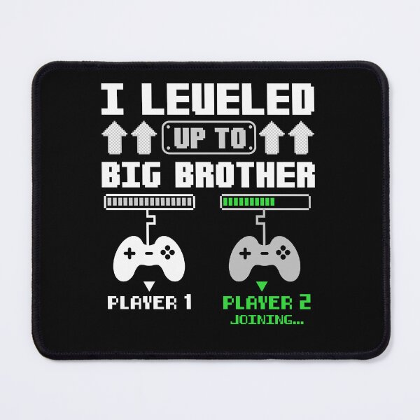 Item preview, Leveled Up To Big Brother Gamer Big Brother Men & Kids designed and sold by Achrafdesign.