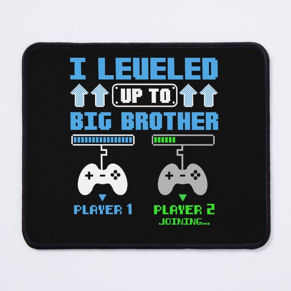 Item preview, Leveled Up To Big Brother Gamer Big Brother Men & Kids designed and sold by Achrafdesign.