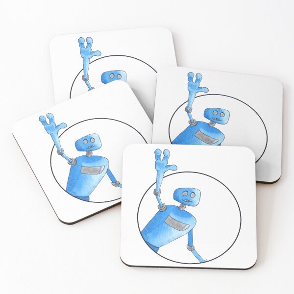 Item preview, Hiya blue robot designed and sold by Peculiaris.