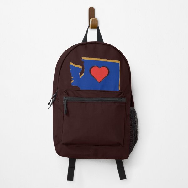 Item preview, Washington Heart Design, Blue Red Gold And White. designed and sold by PNWEnergy.