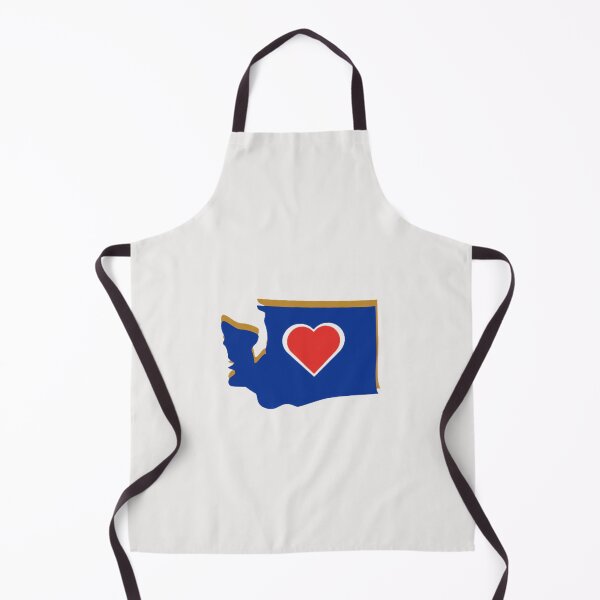 Item preview, Washington Heart Design, Blue Red Gold And White. designed and sold by PNWEnergy.