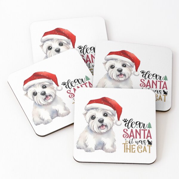 Item preview, Christmas Westie - Dear Santa it was the cat designed and sold by WarmAndWestie.
