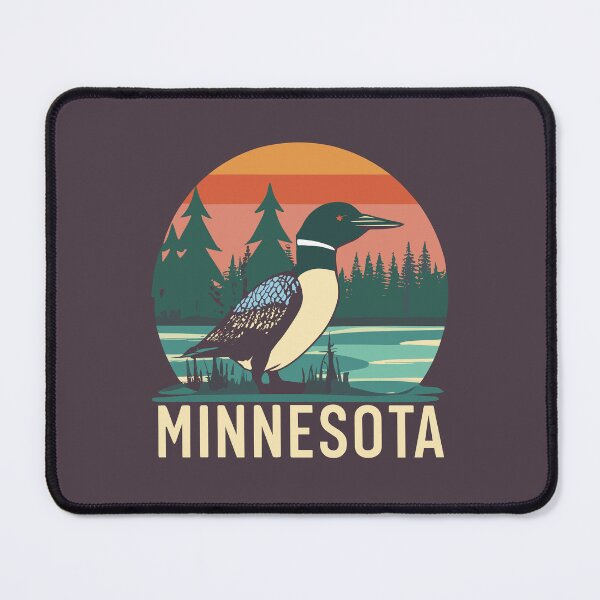 Item preview, Minnesota - Vintage Sunset - Colorful Illustration designed and sold by Amazing States of America.