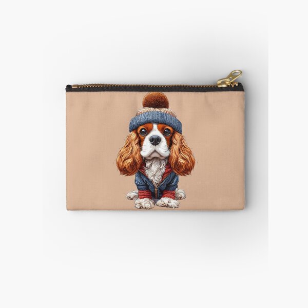 Item preview, Cavalier King Charles Spaniel in his Woolly Hat designed and sold by barksandsqueaks.