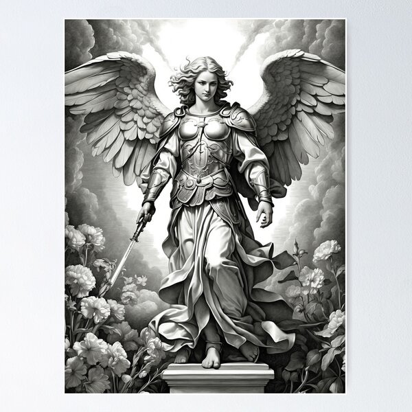 Item preview, Painting Archangel Gabriel - Beautiful Angel designed and sold by HeavenArtStudio.