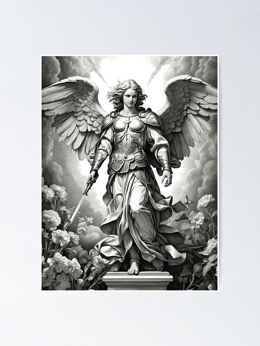 PAMEO POSE Archangel Gabriel Dress black Angel Gabriel Costume