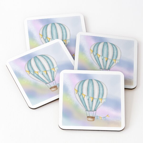 Item preview, Hot air balloon in the clouds designed and sold by tattooclumsey.