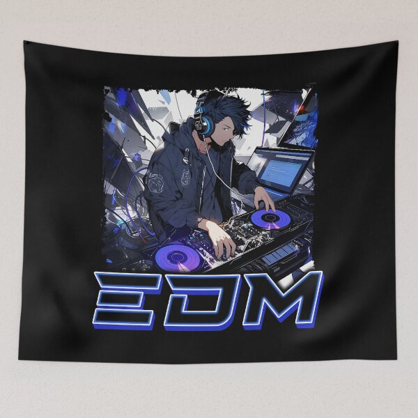 Artikelvorschau, EDM-Musikalbum-Cover – Anime-Shirt entworfen und verkauft von KAIGAME Art.