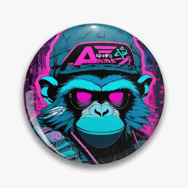 Item preview, Cyberpunk Monkey III designed and sold by blackink-design.