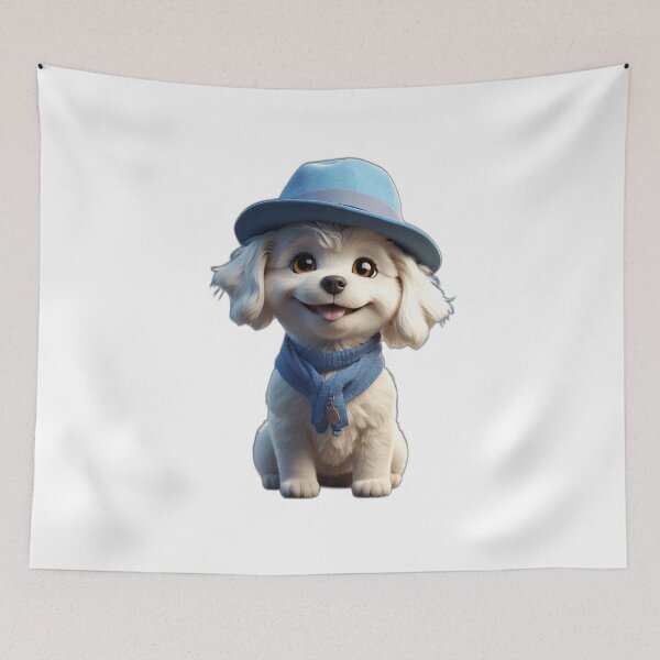 Item preview, Cute smiling cartoon maltese dog designed and sold by Colorful-Worlds.