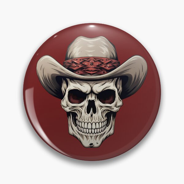 Item preview, Western Skull in a Beige Cowboy Hat designed and sold by meganohm.