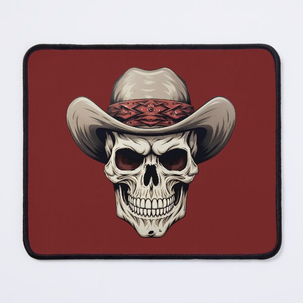 Item preview, Western Skull in a Beige Cowboy Hat designed and sold by meganohm.