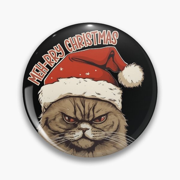 Item preview, Grumpy Christmas Cat, Meh-rry Christmas designed and sold by DiamondPixel.