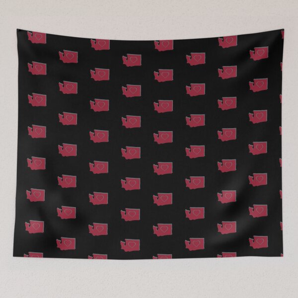 Item preview, Washington Heart, Gray And Crimson. designed and sold by PNWEnergy.