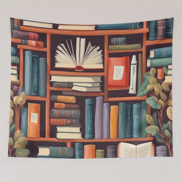 Item preview, Fun Art Bookshelf Pattern designed and sold by RealmCrafter.
