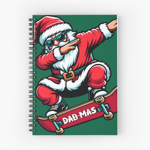 Item preview, Santa dabbing on a skateboard "Dab Mas" Cool boy designed and sold by ANNetz-PK.