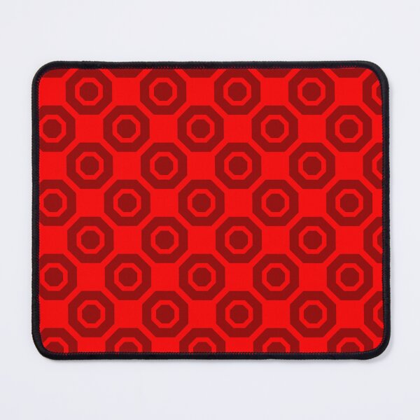 Item preview, Red Repeated Octagons Lines Squares Geometric Clean Dynamic Art Deco Honeycomb Pattern designed and sold by PenguinForests.