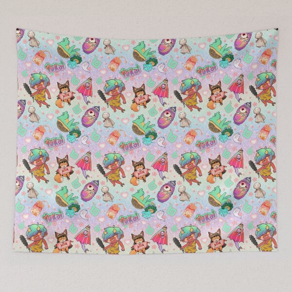 Item preview, Yokai Kawaii Pattern designed and sold by Gweneko.
