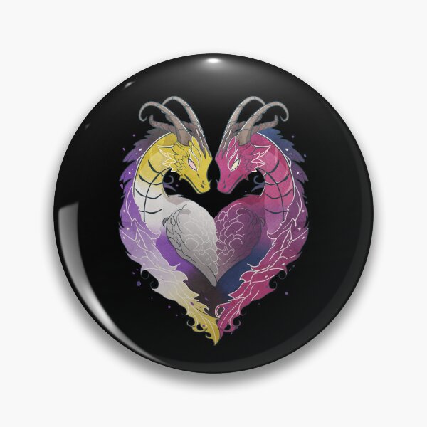 Item preview, Nonbinary Bisexual Dragons LGBT Pride Flag designed and sold by Clara Hollins.