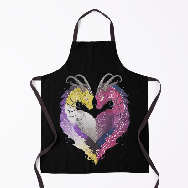 Item preview, Nonbinary Bisexual Dragons LGBT Pride Flag designed and sold by Clara Hollins.