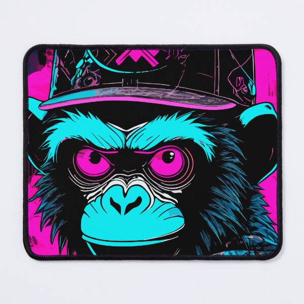 Item preview, Cyberpunk Monkey IV designed and sold by blackink-design.