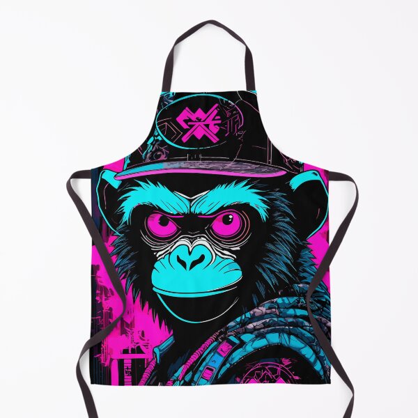 Item preview, Cyberpunk Monkey IV designed and sold by blackink-design.