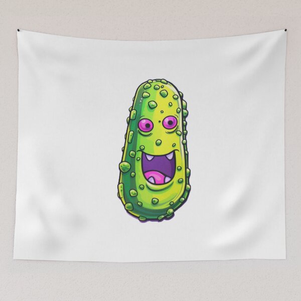 Item preview, Crazy Smiling Cartoon Pickle designed and sold by ReverseBleach.