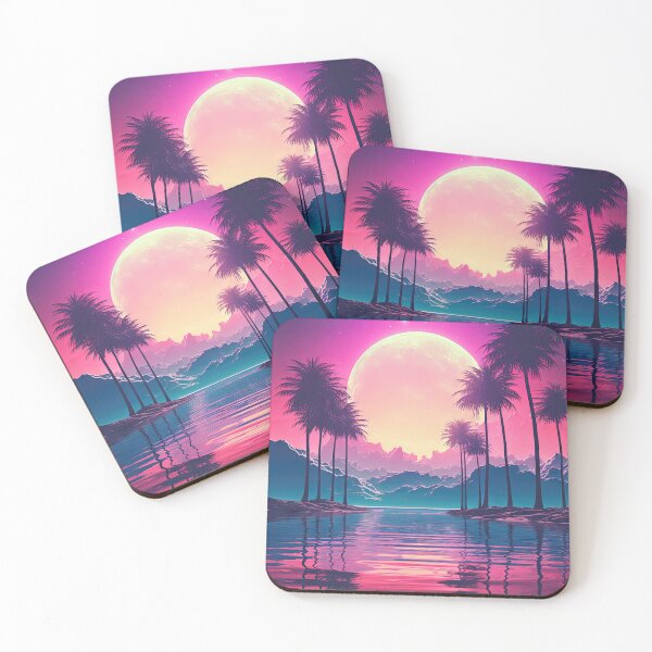Item preview, Enigmatic Eden: Endearing Vistas in Synthwave Glow designed and sold by Mullet Monkey.