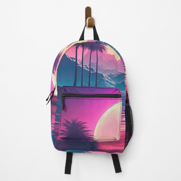 Item preview, Enigmatic Eden: Endearing Vistas in Synthwave Glow designed and sold by Mullet Monkey.