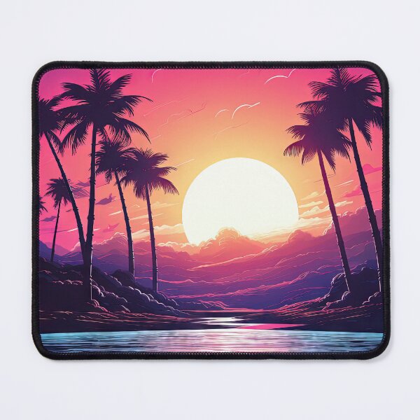 Item preview, Retro Reverie: Tender Horizons in Neon Glow designed and sold by Mullet Monkey.