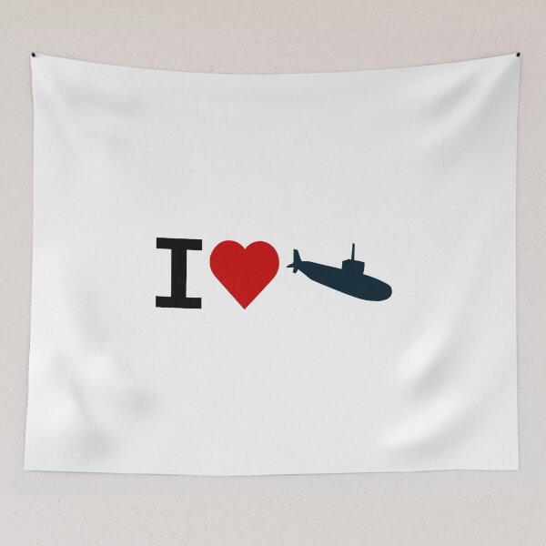 Item preview, I Heart Submarines designed and sold by Eggroll the Cat.