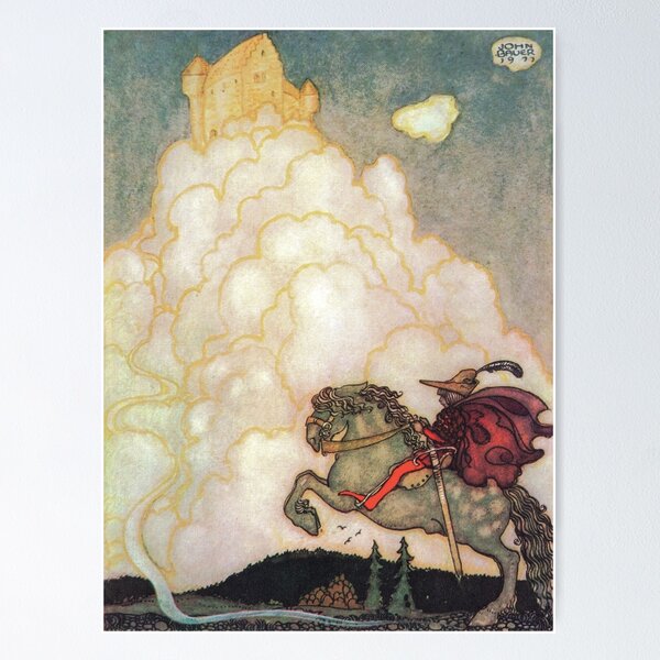 Item preview, The Maiden in the Castle of Rosy Clouds - John Bauer designed and sold by forgottenbeauty.
