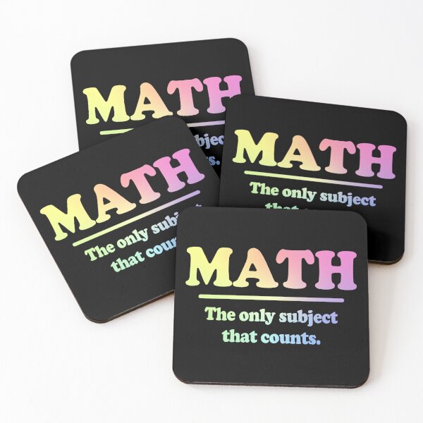 Item preview, Math The Only Subject That Counts designed and sold by ScienceCorner.