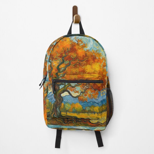 Item preview, Van Gogh Style Tree in Autumn - Fall Tree with Mountain View designed and sold by Star-Fragment.