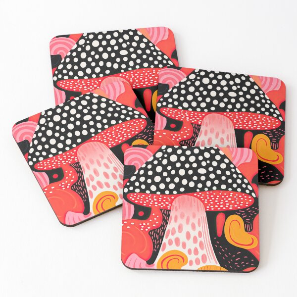 Item preview, Trippy Dotted Mushroom in Vibrant Colors designed and sold by GulDesignCo.