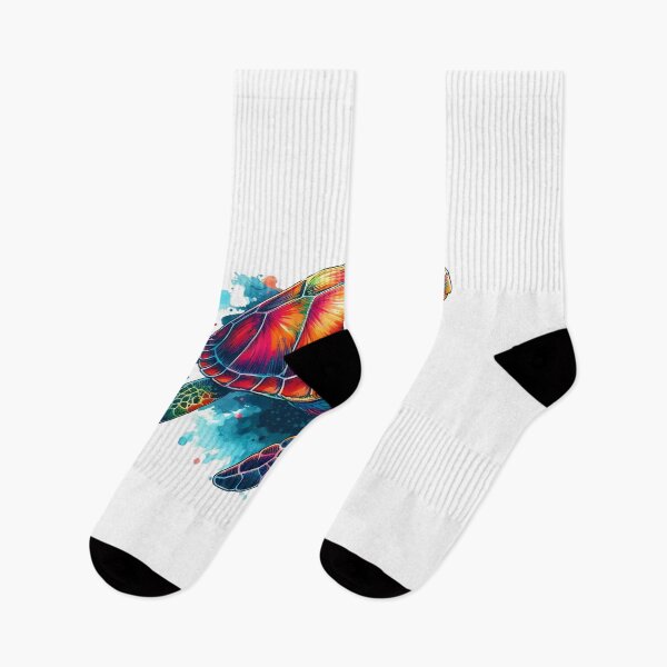 Item preview, Art design of a colorful stylish sea turtle designed and sold by Marcoshop10.