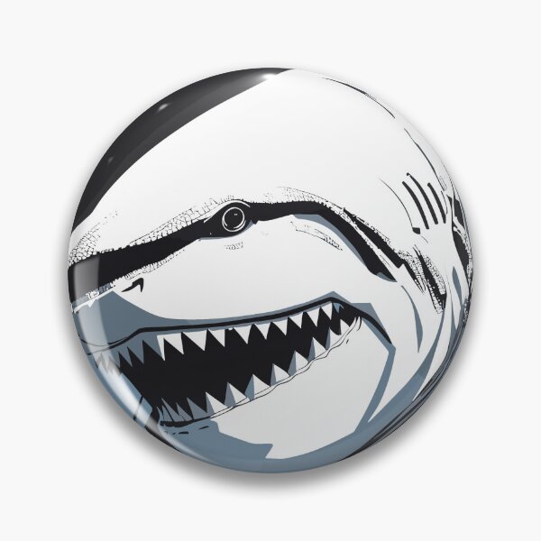Aperçu de l'œuvre Résumé de requin avec des triangles créée et vendue par Nerdlight.