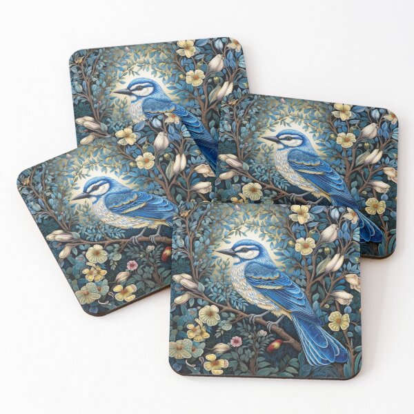 Item preview, Blue Jay Birds Vintage Art designed and sold by WallyPink.