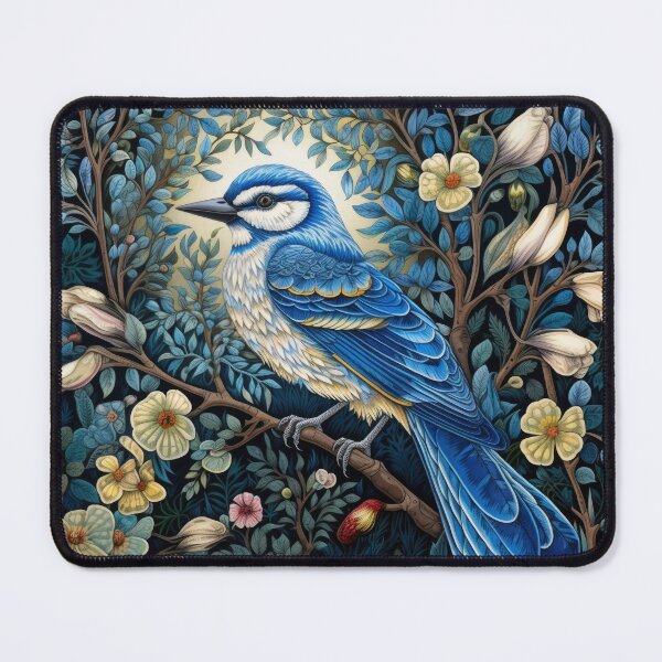 Artikelvorschau, Blue Jay Vögel Vintage Kunst entworfen und verkauft von WallyPink.