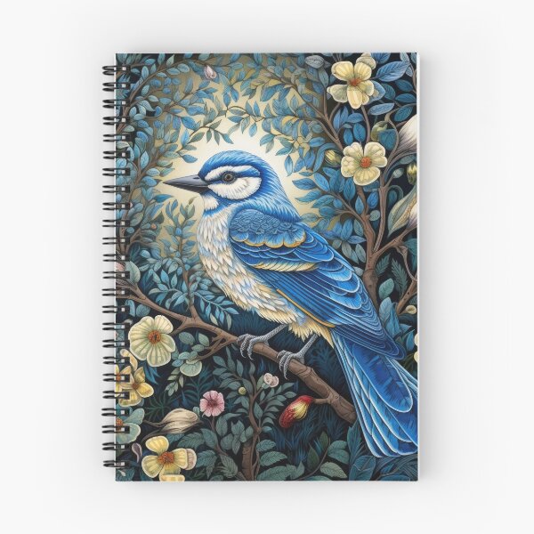 Item preview, Blue Jay Birds Vintage Art designed and sold by WallyPink.