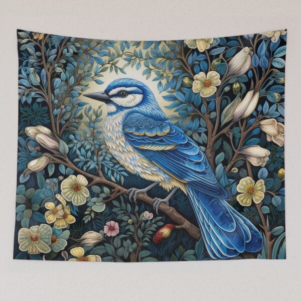 Item preview, Blue Jay Birds Vintage Art designed and sold by WallyPink.