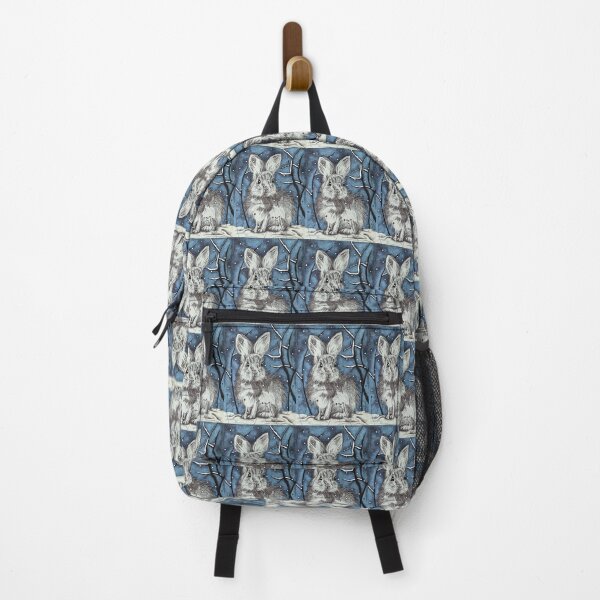 Item preview, Arctic Hare in an Ice Blue Christmas Scene designed and sold by AnnieHines.