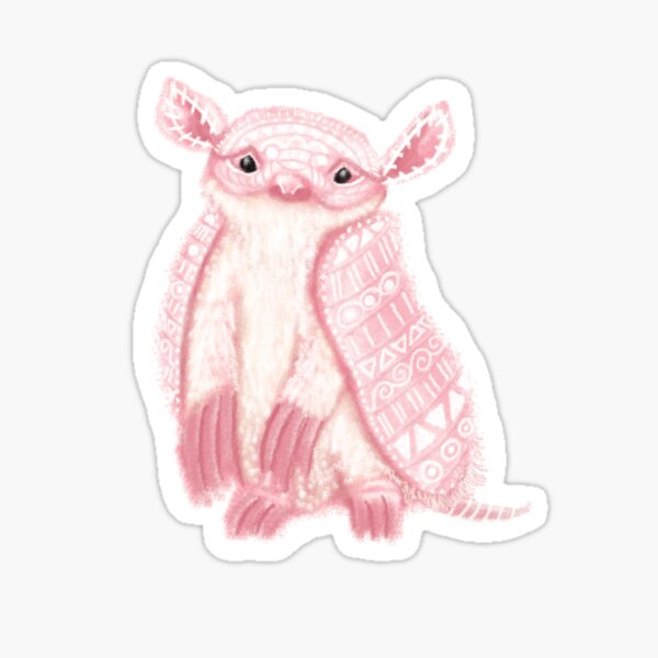 Item preview, Pink Fairy Armadillo Spirit Animal designed and sold by tinaschofield.