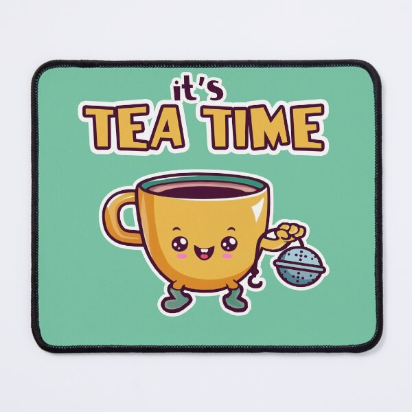 Item preview, tea time cute drawing chibi cup of tea designed and sold by huggymauve.