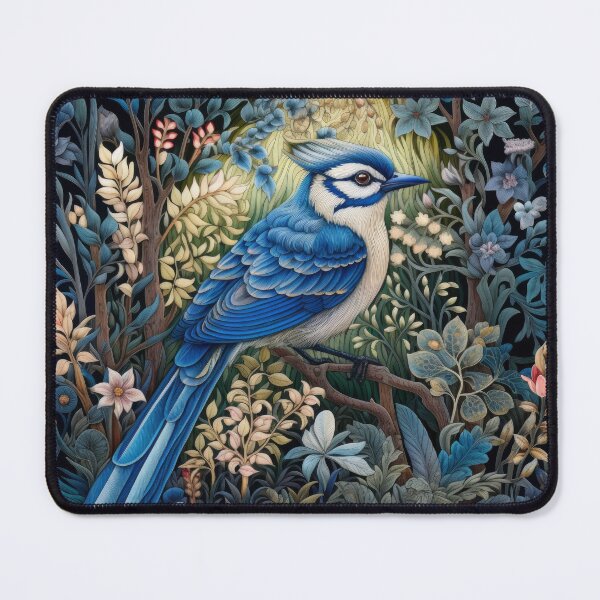 Artikelvorschau, Blue Jay Vögel Vintage Kunst entworfen und verkauft von WallyPink.