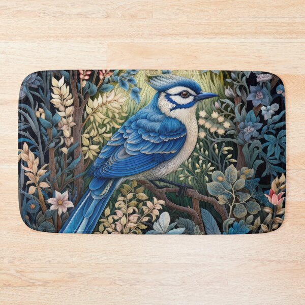 Item preview, Blue Jay Birds Vintage Art designed and sold by WallyPink.