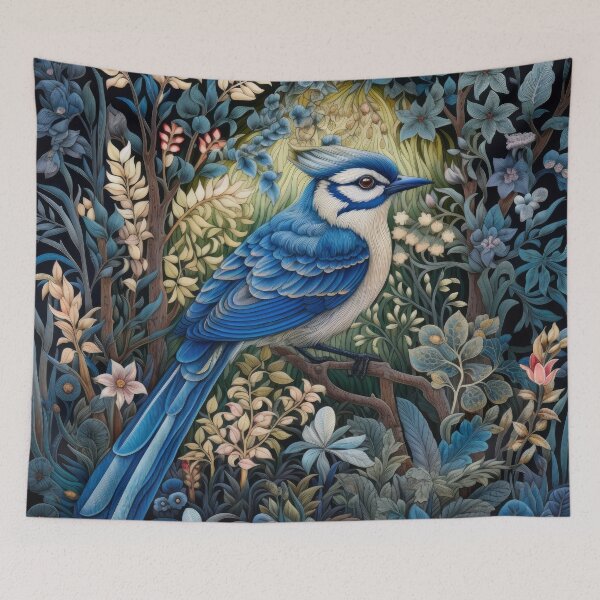 Item preview, Blue Jay Birds Vintage Art designed and sold by WallyPink.