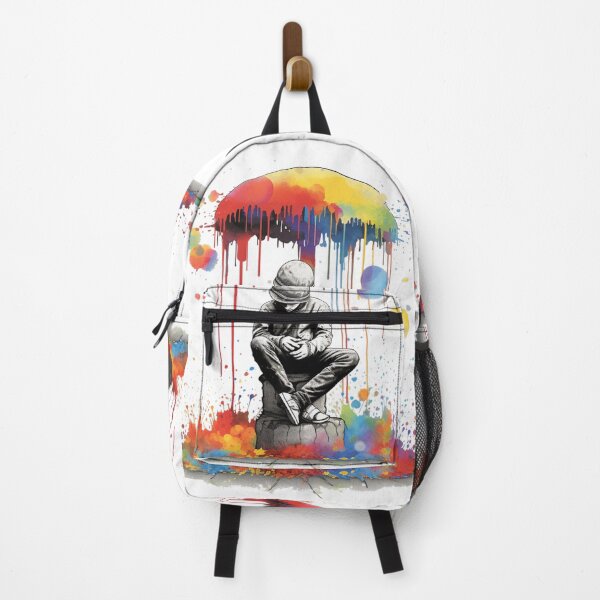 Item preview, Trippy Artistic Man Taking Shelter Under Mushroom designed and sold by Chilly3.