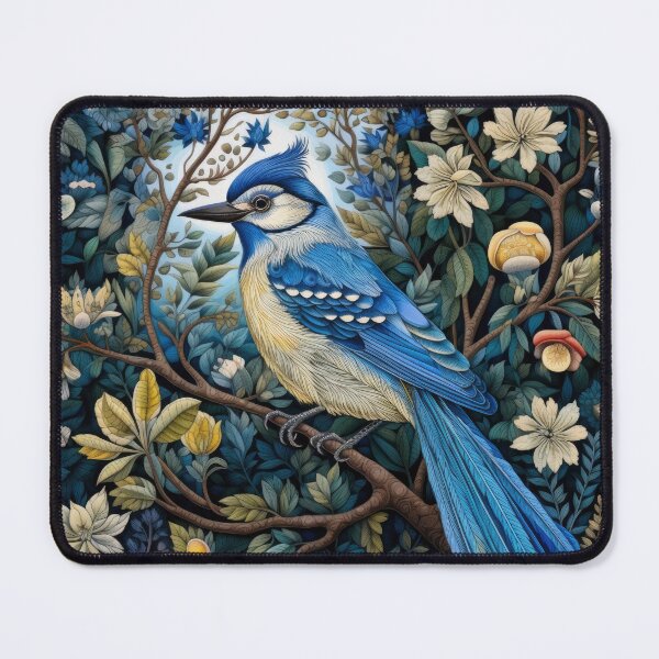 Artikelvorschau, Blue Jay Vögel Vintage Kunst entworfen und verkauft von WallyPink.