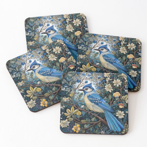 Item preview, Blue Jay Birds Vintage Art designed and sold by WallyPink.